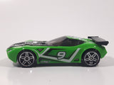 2009 Hot Wheels Track Stars Nerve Hammer Bright Green #9 Die Cast Toy Car Vehicle