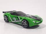 2009 Hot Wheels Track Stars Nerve Hammer Bright Green #9 Die Cast Toy Car Vehicle