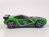 2009 Hot Wheels Track Stars Nerve Hammer Bright Green #9 Die Cast Toy Car Vehicle