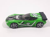 2009 Hot Wheels Track Stars Nerve Hammer Bright Green #9 Die Cast Toy Car Vehicle