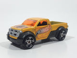 2003 Hot Wheels First Editions Dodge M80 Truck Yellow Orange Die Cast Toy Car Vehicle