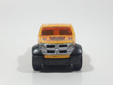 2003 Hot Wheels First Editions Dodge M80 Truck Yellow Orange Die Cast Toy Car Vehicle