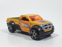 2003 Hot Wheels First Editions Dodge M80 Truck Yellow Orange Die Cast Toy Car Vehicle