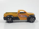 2003 Hot Wheels First Editions Dodge M80 Truck Yellow Orange Die Cast Toy Car Vehicle