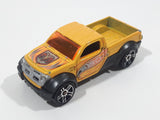 2003 Hot Wheels First Editions Dodge M80 Truck Yellow Orange Die Cast Toy Car Vehicle