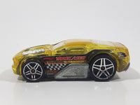 2006 Hot Wheels Track Aces Horseplay Transparent Yellow Die Cast Toy Car Vehicle