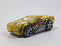 2006 Hot Wheels Track Aces Horseplay Transparent Yellow Die Cast Toy Car Vehicle