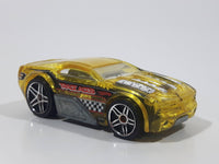 2006 Hot Wheels Track Aces Horseplay Transparent Yellow Die Cast Toy Car Vehicle