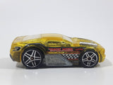 2006 Hot Wheels Track Aces Horseplay Transparent Yellow Die Cast Toy Car Vehicle