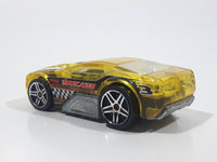 2006 Hot Wheels Track Aces Horseplay Transparent Yellow Die Cast Toy Car Vehicle