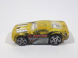 2006 Hot Wheels Track Aces Horseplay Transparent Yellow Die Cast Toy Car Vehicle