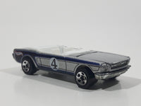 2002 Hot Wheels '65 Mustang Convertible Silver Die Cast Toy Car Vehicle