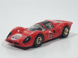 2002 Hot Wheels First Editions Ferrari P4 #23 Red Die Cast Toy Race Car Vehicle