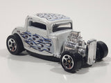 1999 Hot Wheels '32 Ford Roadster Metallic White Die Cast Toy Hot Rod Car Vehicle