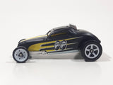 2009 Hot Wheels Modified Rides Sooo Fast Flat Black Die Cast Toy Car Vehicle with Rear Opening Hood