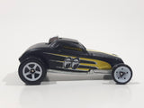 2009 Hot Wheels Modified Rides Sooo Fast Flat Black Die Cast Toy Car Vehicle with Rear Opening Hood