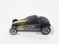 2009 Hot Wheels Modified Rides Sooo Fast Flat Black Die Cast Toy Car Vehicle with Rear Opening Hood