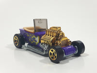 2010 Hot Wheels Hot Rods T-Bucket Purple Plastic Body Die Cast Toy Car Vehicle