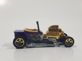 2010 Hot Wheels Hot Rods T-Bucket Purple Plastic Body Die Cast Toy Car Vehicle