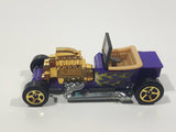 2010 Hot Wheels Hot Rods T-Bucket Purple Plastic Body Die Cast Toy Car Vehicle