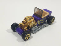 2010 Hot Wheels Hot Rods T-Bucket Purple Plastic Body Die Cast Toy Car Vehicle