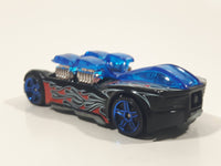 2007 Hot Wheels Mystery Cars What-4-2 Black Die Cast Toy Race Car Vehicle