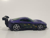 2007 Hot Wheels Heat Fleet Super Tsunami Purple Die Cast Toy Car Vehicle