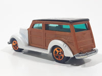 2010 Hot Wheels HW Hot Rods '37 Woody White Die Cast Toy Car Vehicle