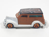 2010 Hot Wheels HW Hot Rods '37 Woody White Die Cast Toy Car Vehicle