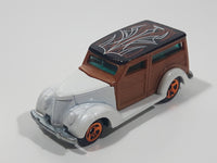 2010 Hot Wheels HW Hot Rods '37 Woody White Die Cast Toy Car Vehicle