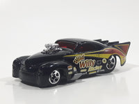 2001 Hot Wheels '41 Willys Metalflake Black Die Cast Toy Hot Rod Car Vehicle