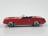 2010 Hot Wheels Mopar Mania Plymouth Barracuda Convertible Red Die Cast Toy Muscle Car Vehicle