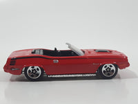 2010 Hot Wheels Mopar Mania Plymouth Barracuda Convertible Red Die Cast Toy Muscle Car Vehicle