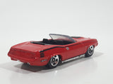 2010 Hot Wheels Mopar Mania Plymouth Barracuda Convertible Red Die Cast Toy Muscle Car Vehicle