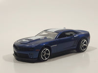 2012 Hot Wheels '12 Camaro ZL-1 Metalflake Dark Blue Die Cast Toy Car Vehicle