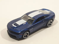 2012 Hot Wheels '12 Camaro ZL-1 Metalflake Dark Blue Die Cast Toy Car Vehicle