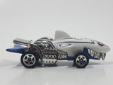 Rare 2009 Hot Wheels Color Shifters Octo Battle Sharkruiser White and Blue and Purple Die Cast Toy Car Shark Shaped Vehicle