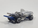 Rare 2009 Hot Wheels Color Shifters Octo Battle Sharkruiser White and Blue and Purple Die Cast Toy Car Shark Shaped Vehicle