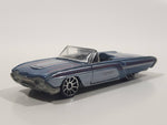 2003 Hot Wheels '63 T-Bird Metalflake Blue Grey Convertible Die Cast Toy Car Vehicle