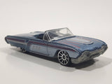 2003 Hot Wheels '63 T-Bird Metalflake Blue Grey Convertible Die Cast Toy Car Vehicle