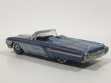 2003 Hot Wheels '63 T-Bird Metalflake Blue Grey Convertible Die Cast Toy Car Vehicle