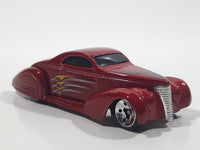 2003 Hot Wheels First Editions Swoop Coupe Red Die Cast Toy Low Rider Hot Rod Car Vehicle