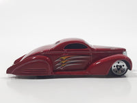 2003 Hot Wheels First Editions Swoop Coupe Red Die Cast Toy Low Rider Hot Rod Car Vehicle