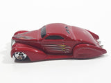 2003 Hot Wheels First Editions Swoop Coupe Red Die Cast Toy Low Rider Hot Rod Car Vehicle