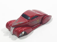 2003 Hot Wheels First Editions Swoop Coupe Red Die Cast Toy Low Rider Hot Rod Car Vehicle