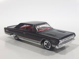 2010 Hot Wheels Mopar Mania '67 Dodge Plymouth GTX Metalflake Black Die Cast Toy Muscle Car Vehicle