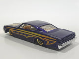 1998 Hot Wheels First Editions '65 Impala Metalflake Dark Purple Die Cast Toy Muscle Car Vehicle