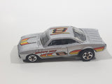 2003 Hot Wheels First Editions Vairy 8 Silver Die Cast Toy Muscle Car Vehicle