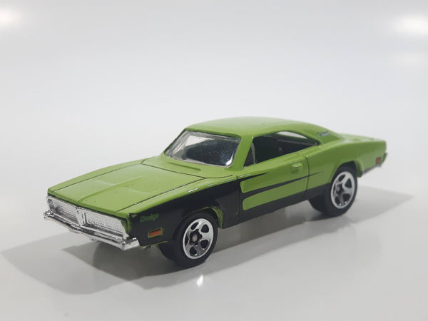 2010 Hot Wheels Mopar Mania '69 Dodge Charger Green Die Cast Toy Muscle Car Vehicle