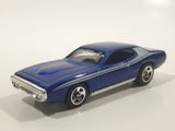 2010 Hot Wheels Mopar Mania '71 Plymouth GTX Metalflake Blue Die Cast Toy Muscle Car Vehicle